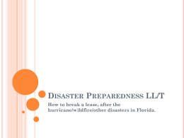 Disaster Preparedness LL/T - Florida Legal Services, Inc.