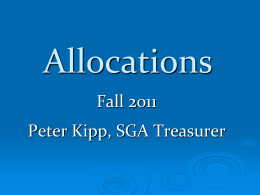 Allocations - Pittsburg State University