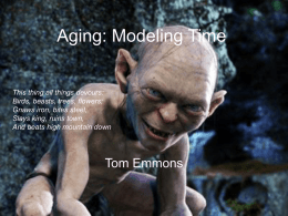 Aging: Modelling Time