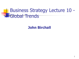 Business Strategy-Global Trends