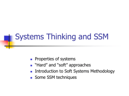Systems Thinking - Computing at Northumbria