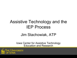 Assistive Technology in Education - IDA-IA