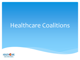 Healthcare Coalitions - Colorado Hospital Association