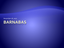 Barnabas - chasingalion.com