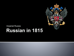 Russian in 1815