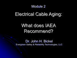 Electrical Cable Aging: What does IAEA Recommend?