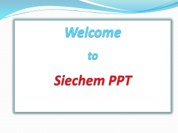 SIECHEM TECHNOLOGIES PVT. LTD.