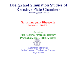 Design and Simulation Studies of Resistive Plate Chambers