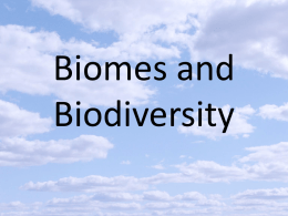Biomes and Biodiversity - ESC-2