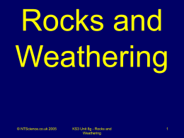Rocks and Weathering (Power point presentation)