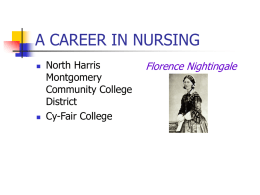 A CAREER IN NURSING - Cy-Fair College: Home Page
