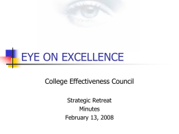 EYE ON EXCELLENCE