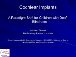 Cochlear Implants - National Center On Deaf