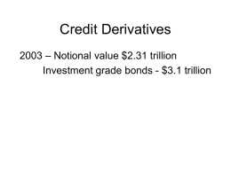Credit Derivatives - Belmont University