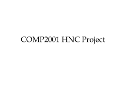 COMP2001 HNC Project