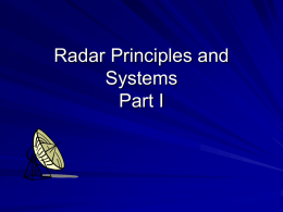 Radar Principles & Systems
