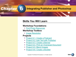 Integrating Publisher and Photoshop - McGraw
