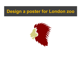 Design a poster for London zoo