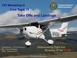 Take Offs and Landings - Aviation Human Factors