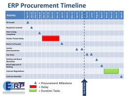 ERP Procurement Timeline - Broward County, Florida