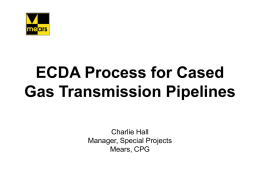 DA Process for Cased Gas Transmission Pipelines