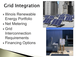 Integration with the Grid - Illinois Smart Energy Design