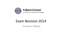 Exam Revision 2014