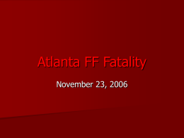 Atlanta FF Fatality - FireServiceSLT.com