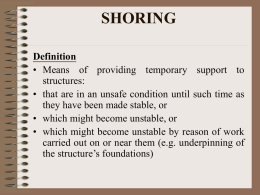 SHORING - Vocational Training Council