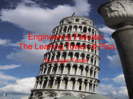 Engineering Failures: The Leaning Tower of Pisa