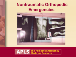 Pediatric Emergencies II - APLS: The Pediatric Emergency