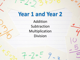 KS1 Math What we learn and our methods of teaching