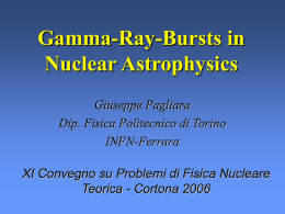 Gamma-Ray-Bursts in Nuclear Astrophysics