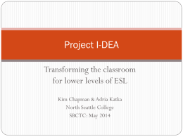 Project I-DEA - North Seattle College