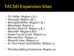 TACSEI Expansion Sites - University of South Florida