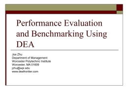 Data Envelopment Analysis (DEA) and Its Applications