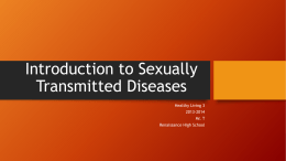 Introduction to Sexually Transmitted Diseases