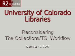 GWU – Gelman Library - CU Boulder Libraries