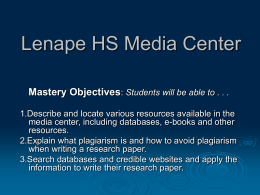 Lenape HS Media Center
