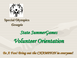 Special Olympics Georgia