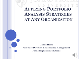 Applying Portfolio Analysis Strategies at Any Organization