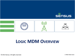 Logic MDM Overview