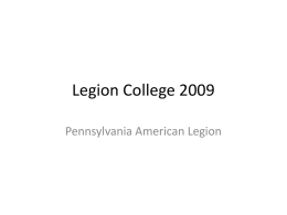 The American Legion Department of Pennsylvania