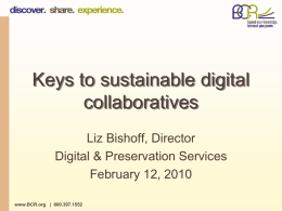 Keys to sustainable digital collaboratives