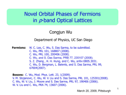 Part II. p-orbital physics in optical lattices