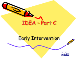 IDEA – Part C - Reach Out and Read of Greater New York