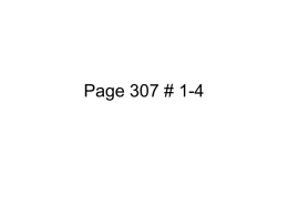 Page 307 # 1-4