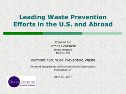Task 6: Waste Prevention & Environmental Concerns