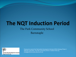 The NQT Induction Year