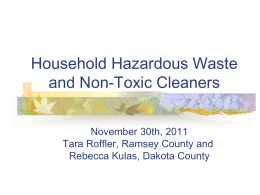 REDUCING TOXINS IN THE HOME